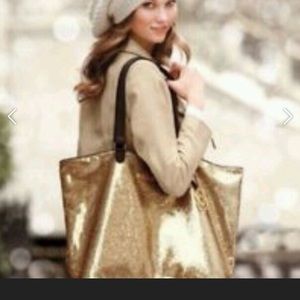 Gold Sparkle VS large Tote